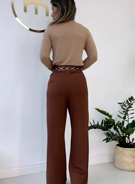 calca wide leg de moletinho