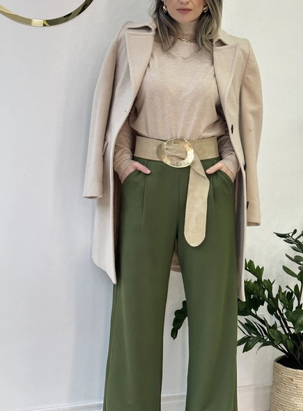 calca wide leg de moletinho