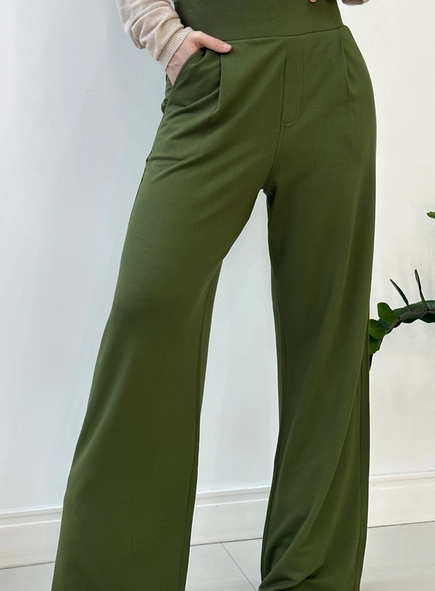 calca wide leg de moletinho