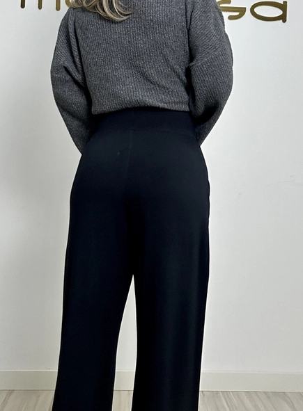 calca wide leg de moletinho