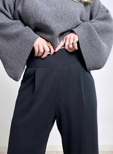 calca wide leg de moletinho