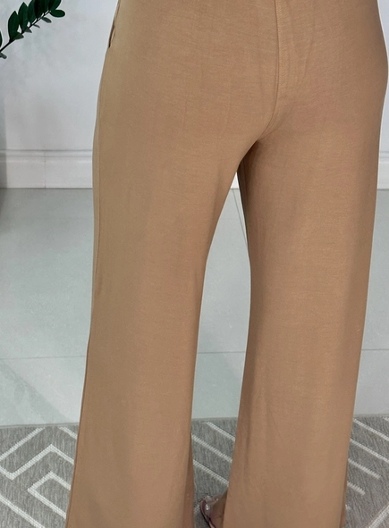 calca wide leg de moletinho