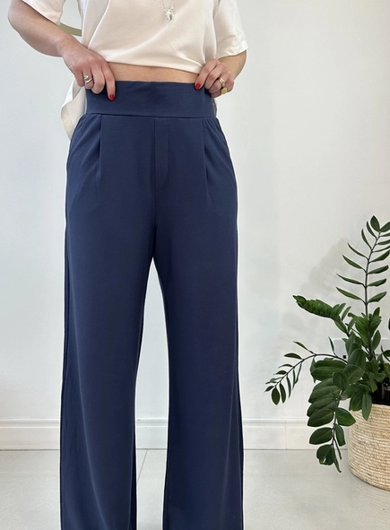 calca wide leg de moletinho