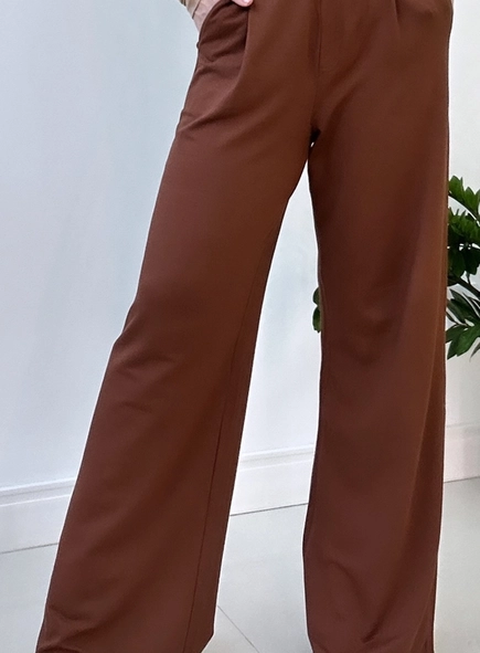 calca wide leg de moletinho