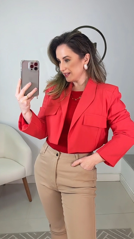 Blazer Cropped Ju Open