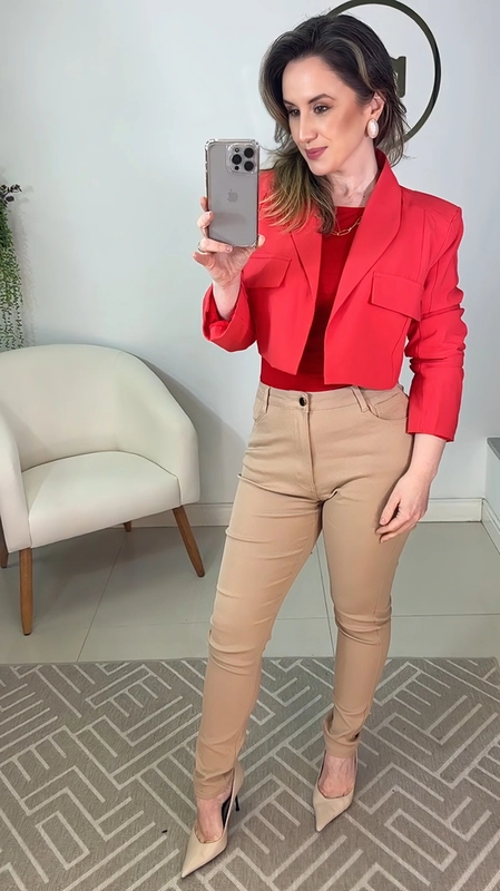 Blazer Cropped Ju Open