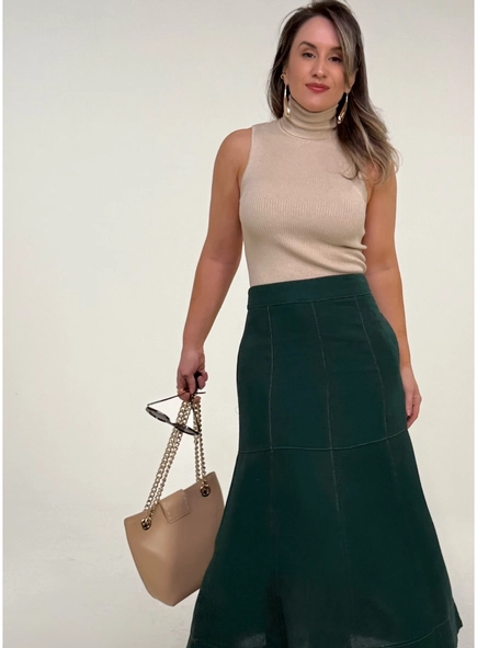 Saia midi linho malu