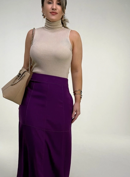 Saia midi linho malu