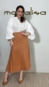 Saia midi linho malu