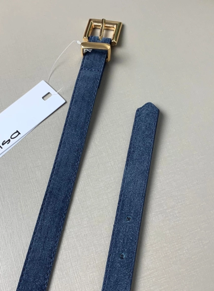 cinto couro camurça fiv metal