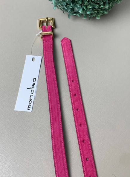 cinto couro camurça fiv metal