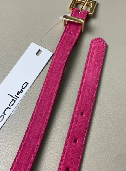 cinto couro camurça fiv metal