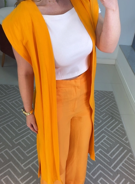 Blusa Calvin Klein Ombro a Ombro Canelada