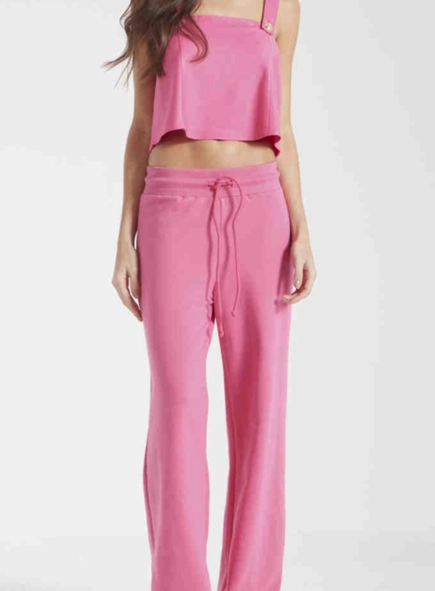 calca forum moletom wide leg