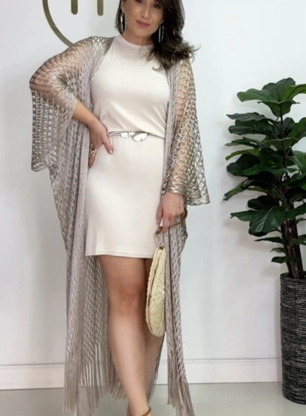 kimono lurex alongado jurerê