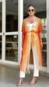 Kimono lurex alongado degradê