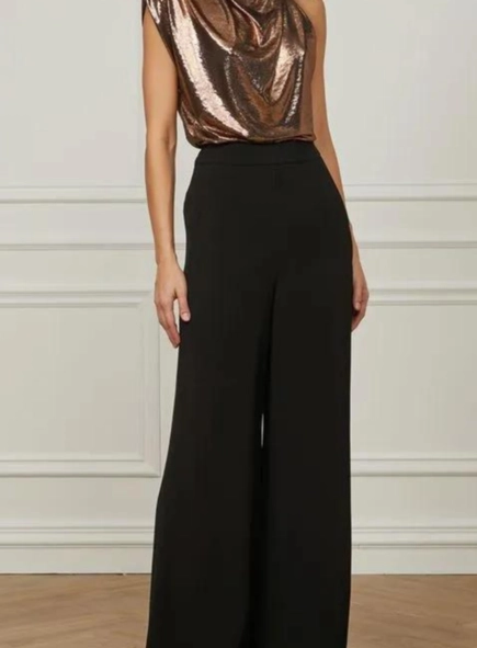 blusa gola lenço metalizada animale