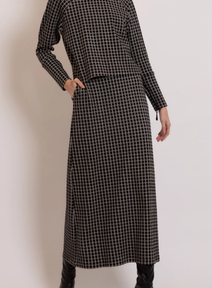 blusa ml xadrez borda barroca