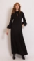 vestido maxi span borda barroca