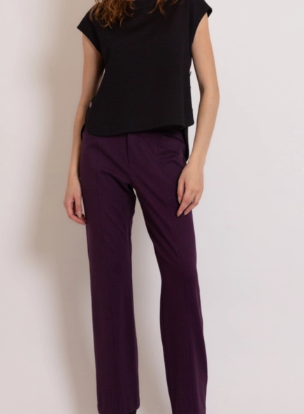 calça reta luxury borda barroca