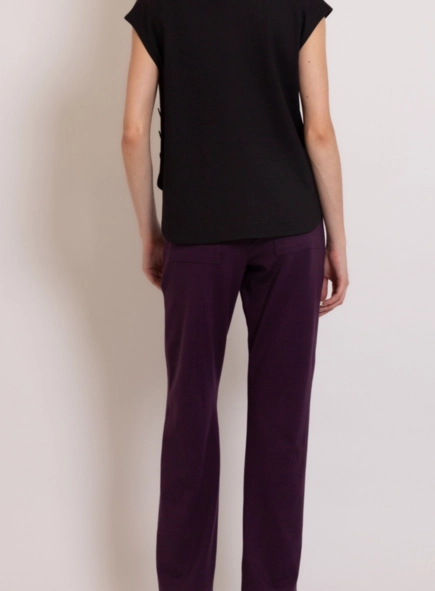 calça reta luxury borda barroca