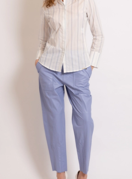 camisa listras borda barroca