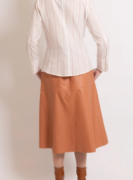 camisa listras borda barroca