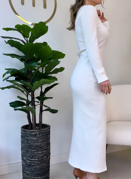 vestido forum canelado belweder premium