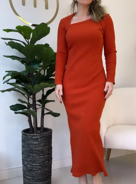 vestido forum canelado belweder premium