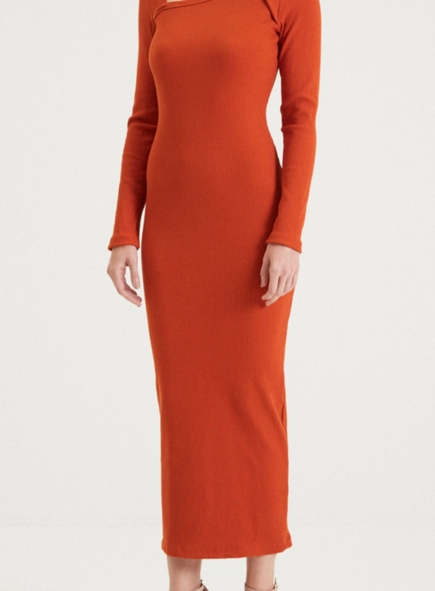 vestido forum canelado belweder premium