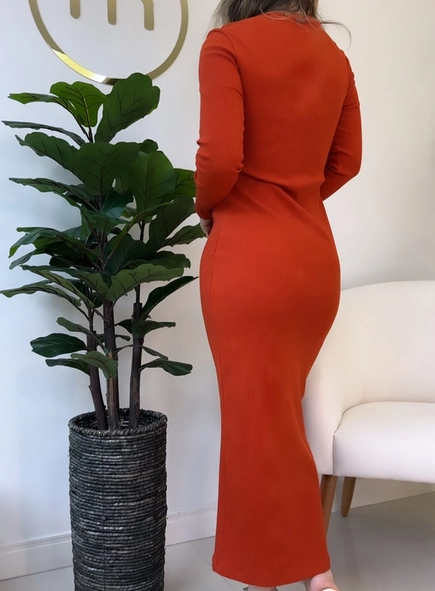 vestido forum canelado belweder premium