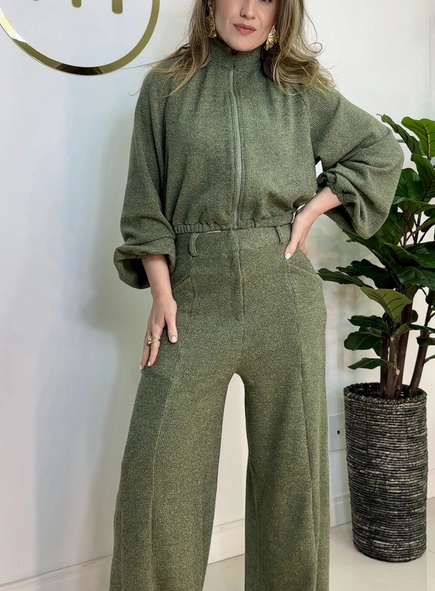 jaqueta malha lurex animale jeans