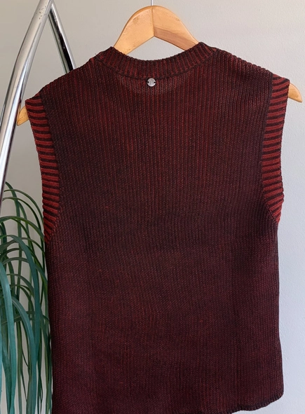 blusa tricot regata canelada animale jeans