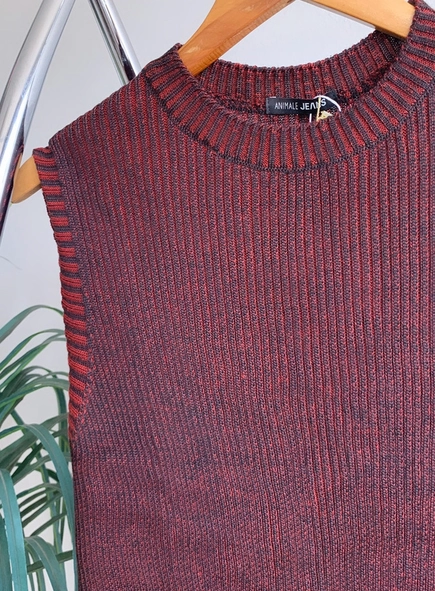 blusa tricot regata canelada animale jeans