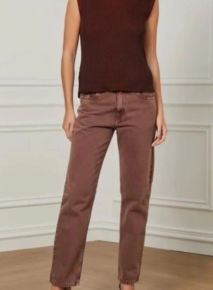 blusa tricot regata canelada animale jeans