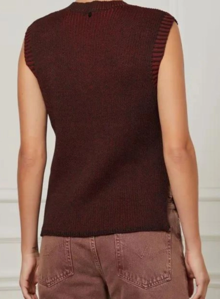 blusa tricot regata canelada animale jeans