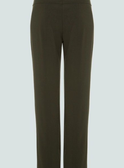 calça reta alfaiataria com recortes dudalina