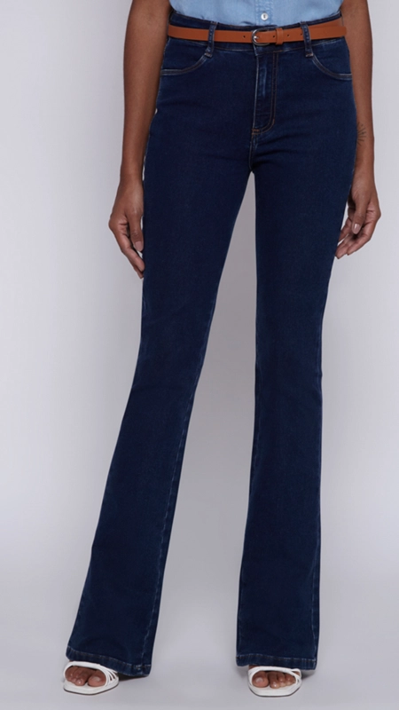 calça jeans bootcut essentials dudalina