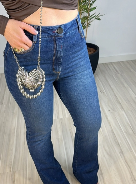 bolsa coração metal