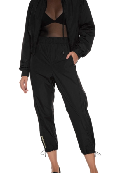 calca nylon detalhe ziper water proof animale jeans