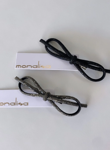 presilha laço fino strass