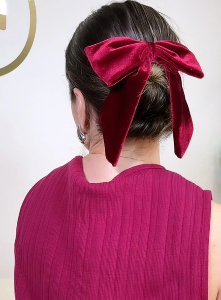 presilha laço veludo