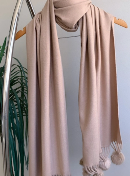 pashmina pompom chic