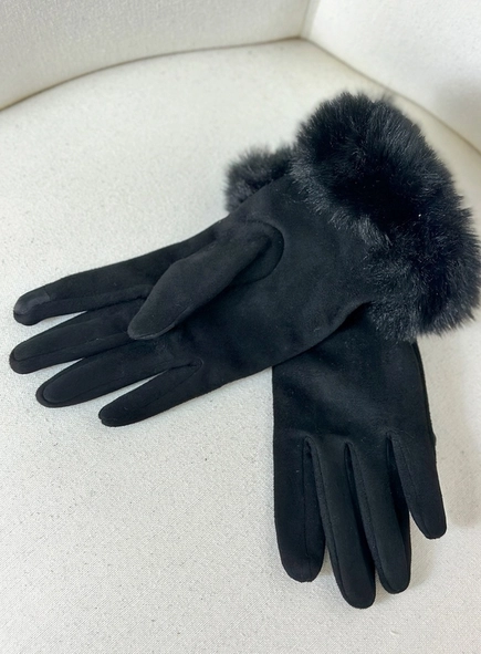 luva camurça pelúcia