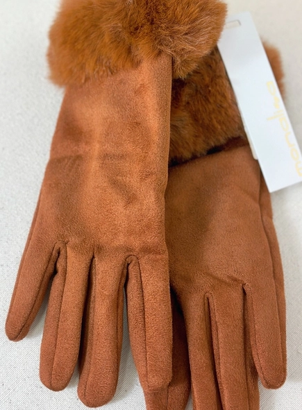 luva camurça pelúcia