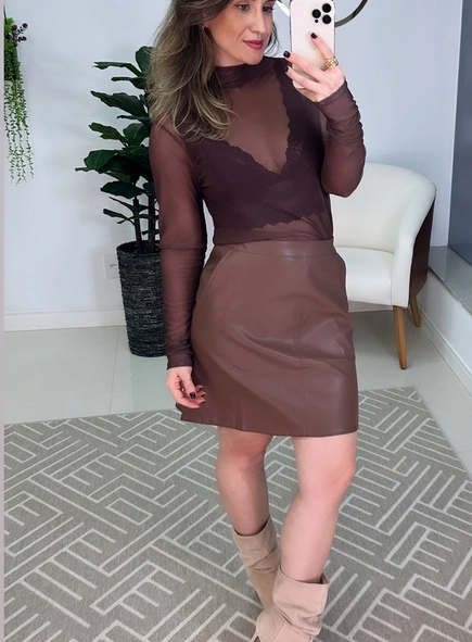 blusa tule básica pietra