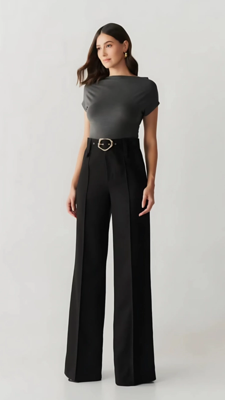 Calça alfaiataria wideleg silvia