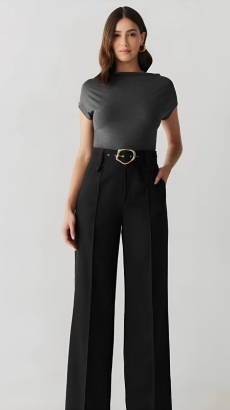 Calça alfaiataria wideleg silvia