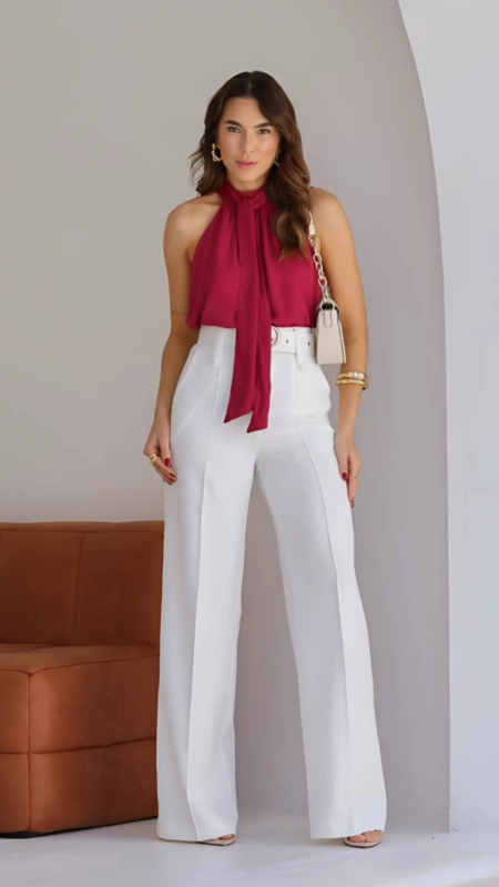 Calça alfaiataria wideleg silvia