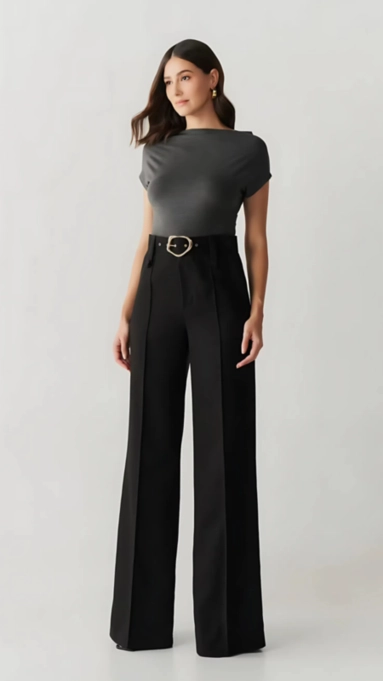 Calça alfaiataria wideleg silvia